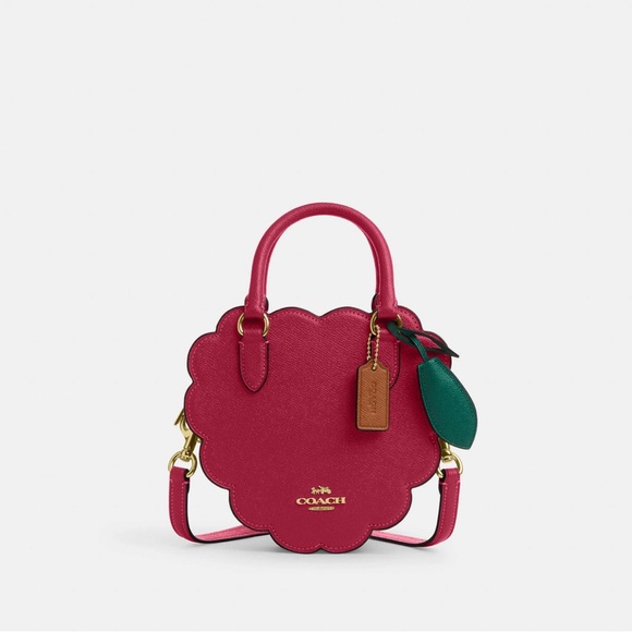 Coach Raspberry Crossbody Handbag - Picture 1 of 12